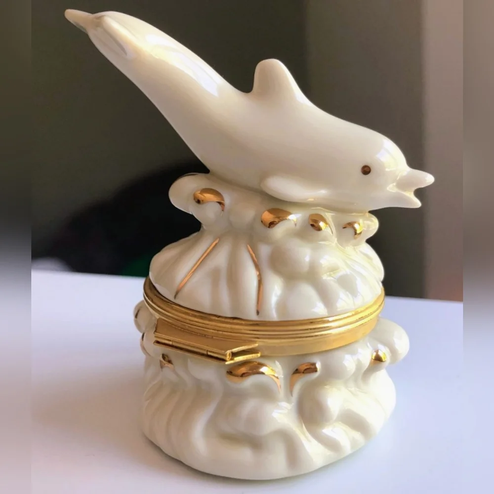 Lenox Treasures Dolphin Splash Box